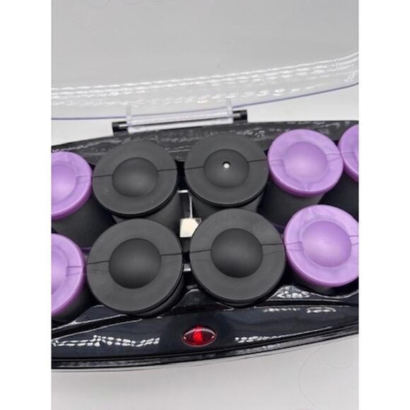 Conair Waves & Volume Jumbo Super Flocked Heater Rollers Curlers Tested No Clips - Picture 3 of 9